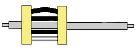 Bent Lantern Pinion in a Antique Clock