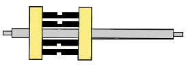 Worn Lantern Pinion in a Antique Clock